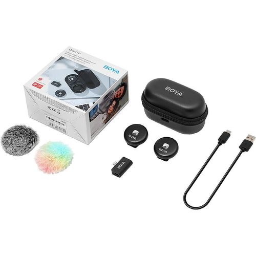 cumpără Microfon Boya Omic-D-B Lightning Jack, Black în Chișinău 