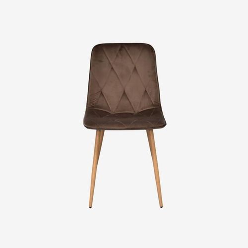 купить Комплект стол и стулья Evelin di Costacurta стол HV-27V Light Brown + 6 стульев YTC-080Wo Bluvel-38 в Кишинёве 