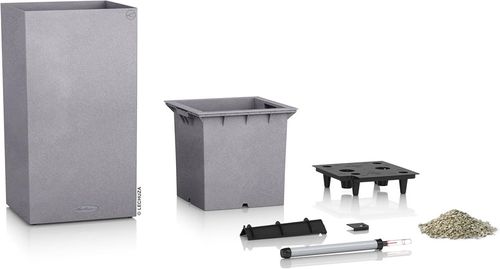 купить Цветочный горшок Lechuza Canto Stone 30 High, Stone Gray в Кишинёве 
