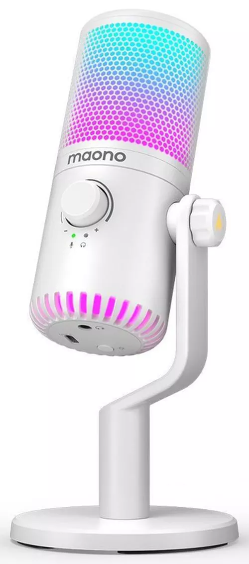 купить Микрофон для ПК Maono DM30RGB(White) в Кишинёве 