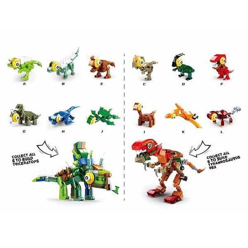купить Конструктор Sluban B0796 Qbricks Egg Dino 12 modele 40-50elem. в Кишинёве 