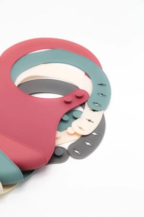 купить Слюнявчики BabyJem 718 Baveta din silicon Gri в Кишинёве 