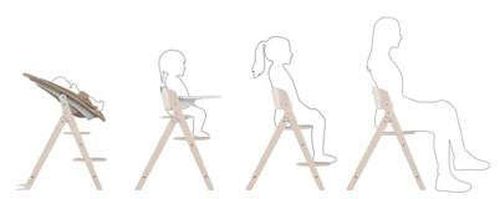 купить Стульчик для кормления Cybex 524000979 Click&Fold All White в Кишинёве 