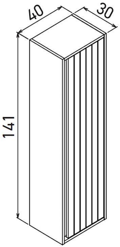 cumpără Dulap penal Orka Prato 40 Navaro/Anthracite în Chișinău 