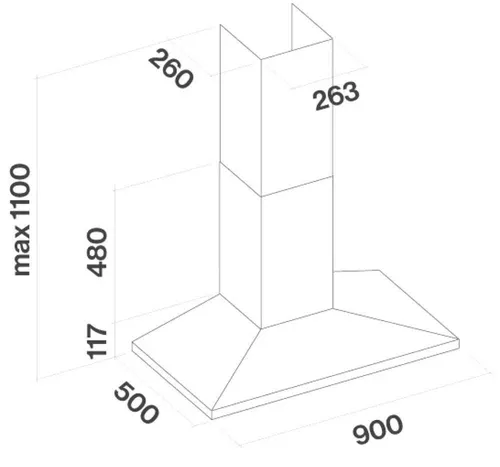 cumpără Hotă Falmec MIZAR 90 E.P. Stainless Steel (with filter pack) în Chișinău 