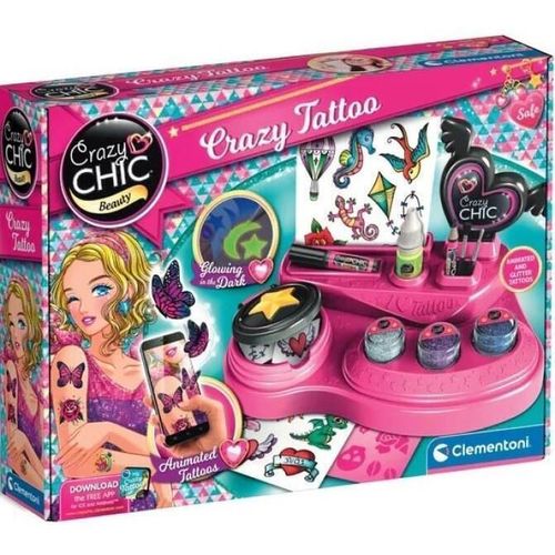 cumpără Set de creație Clementoni Tattoo Studio Crazy Chic (18733) în Chișinău 