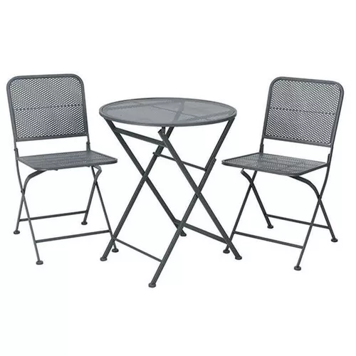 купить Садовая мебель Holland 50629 Комплект мебели 3ед: стол D60, H70cm и 2стула 38x41xH78cm в Кишинёве 