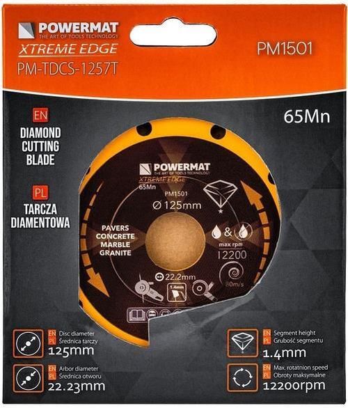 купить Диск отрезной Powermat PM-TDCS-1257T в Кишинёве 