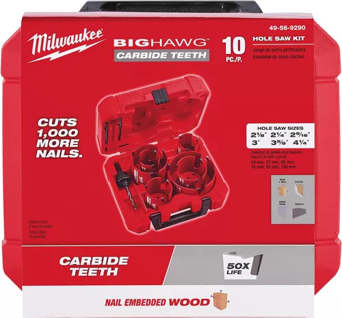 cumpără Set de tubulare, bite, duze Milwaukee 4932464939 Set carote multimaterial BIG HAWG, 10 buc în Chișinău 