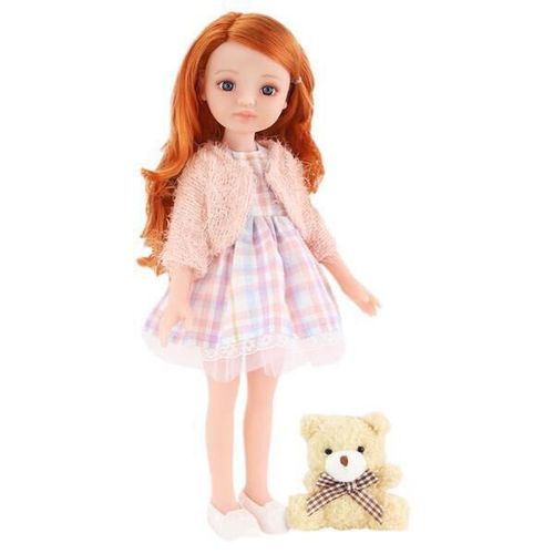 купить Кукла Essa 92055-C Mica Milly, cu ursulețul de pluș, 35cm в Кишинёве 