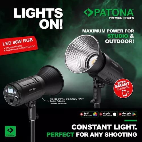cumpără Iluminare pentru foto-video Patona Premium LED professional photo light video light LED 80W RGB în Chișinău 