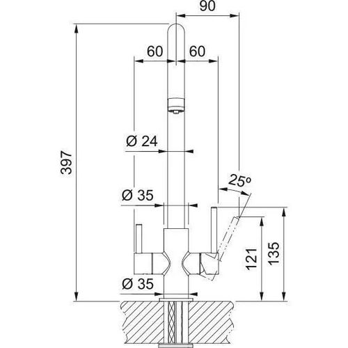 cumpără Bateria bucătărie Franke 160.0702.660 Lina Clear Crom în Chișinău 