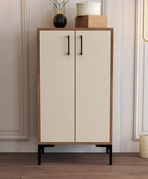 cumpără Raft pentru încălțăminte Trendy Prag, Nuc, Smantana 60x111x35cm în Chișinău 