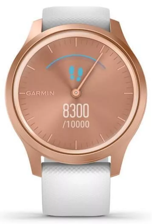 cumpără Fitness-tracker Garmin vivomove Style, S/E EU, Rose Gold, White, Silicone în Chișinău 