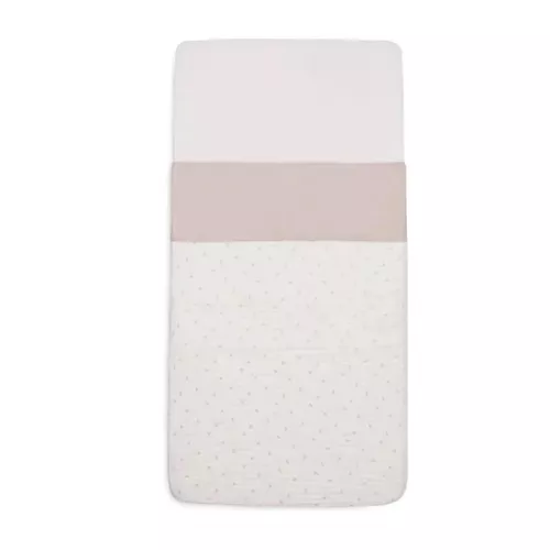 cumpără Lenjerie de pat pentru copii Jollein 008-524-68017 Cearsaf pentru patut Slub Nougat, 120x150cm în Chișinău 