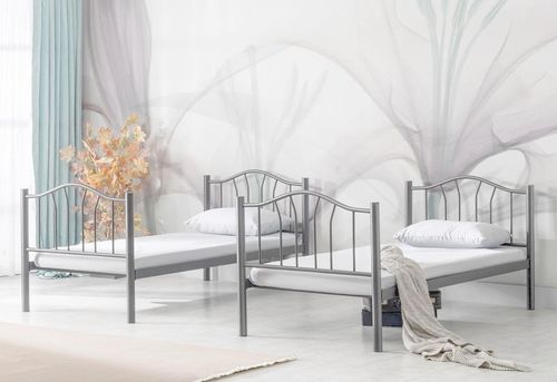 cumpără Pat pentru copii Evger R-25 двухъярусная 90x200cm Grey (без матраса) în Chișinău 