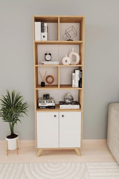 купить Офисный стеллаж Bofigo 15-28-41 Oak/White в Кишинёве 