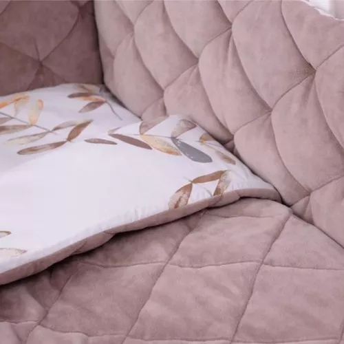 купить Детское постельное белье Veres 218.09 Velour Mokko leaves (5ед.) в Кишинёве 