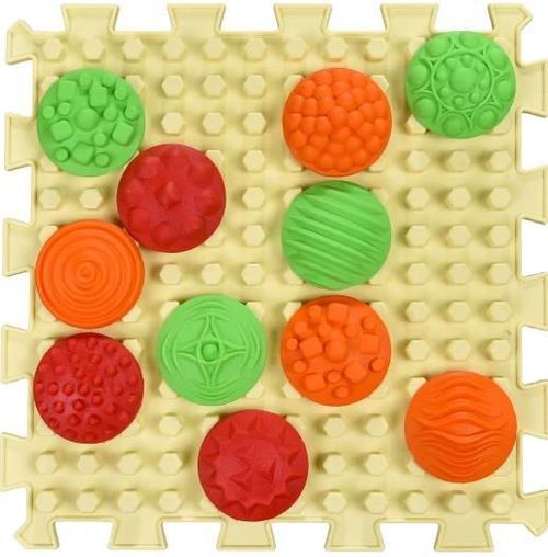 купить Коврик игровой Ortek 12993 Коврик-пазл массажный, 4эл в Кишинёве 
