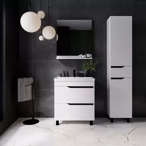 купить Зеркало для ванной miscellaneous ELSASS 75 Alb cu poliță в Кишинёве 