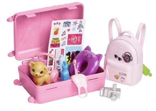 купить Кукла Barbie HJY18 cu accesorii și set de voiaj Malibu в Кишинёве 