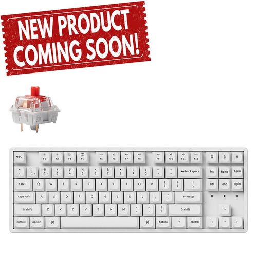 купить Клавиатура Keychron K8 Pro QMK/VIA Wireless Custom Mechanical Keyboard (K8P-Q1) White, 80% TKL layout, Aluminium Frame, RGB Backlight, Keychron K pro Mechanical Red Switch, Hot-Swap, Bluetooth, USB Type-C, gamer (tastatura/клавиатура) в Кишинёве 