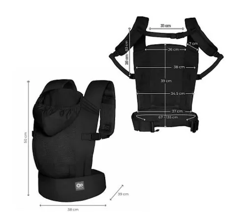 купить Кенгуру KinderKraft KNCABE00BLK0000 Carrybee black в Кишинёве 