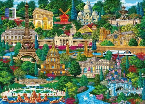 cumpără Puzzle Trefl (20150) Puzzle din lemn Locuri faimoase (1000elem) în Chișinău 
