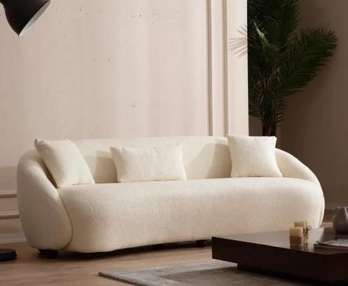купить Диван Trendy Napoli Crem Bouclette (3 locuri) в Кишинёве 