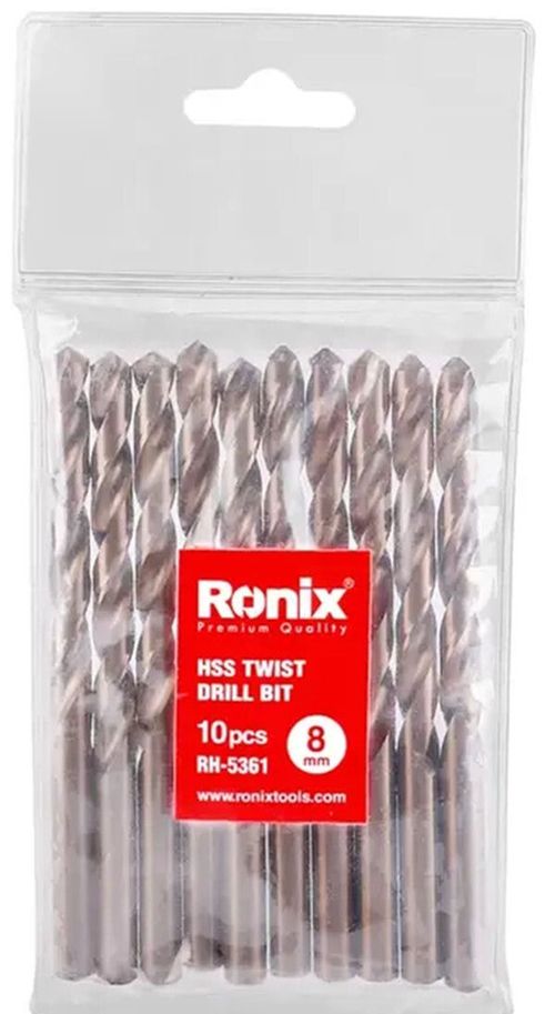 купить Сверло Ronix RH-5361 Set Burghiu 8mm-4241 (10buc) в Кишинёве 