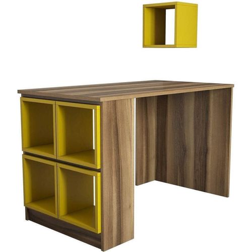 купить Офисный стол Trendy Cutie, Nuc, Galben 120x75x65cm в Кишинёве 