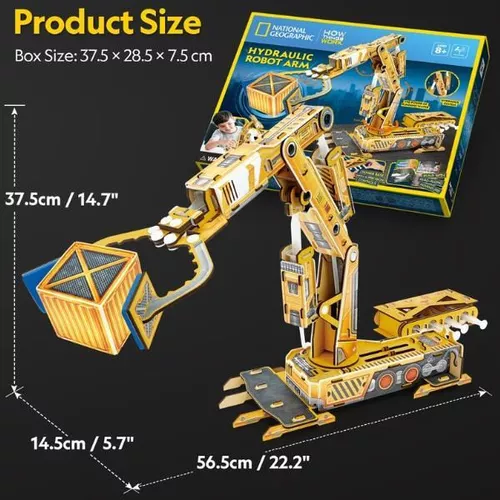купить Конструктор Cubik Fun DS1092h 3D puzzle Braț robotic hidraulic, 185 elemente в Кишинёве 