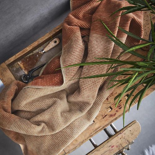 cumpără Textile de casă Ibena 1250/330 Jacquard Decke Toronto Rust brown/brown în Chișinău 