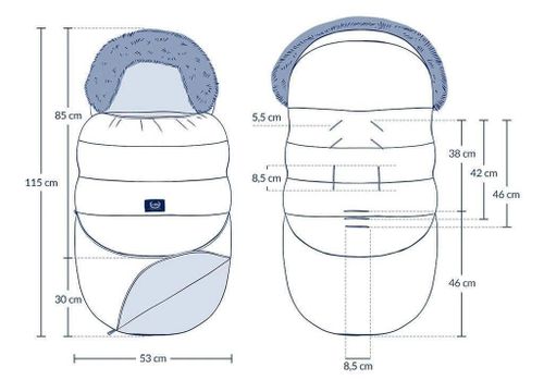 cumpără Accesorii pentru cărucior La Millou Husa carucior iarnă Combo Multi Velvet Collection Dark Gray în Chișinău 