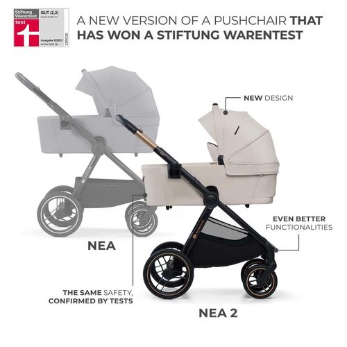 cumpără Сărucior pentru copii KinderKraft 2in1 Nea 2 KSNEA002BEG2000 Soft Beige în Chișinău 