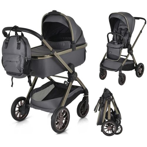 cumpără Сărucior pentru copii Moni iClick Gray, 2in1 în Chișinău 