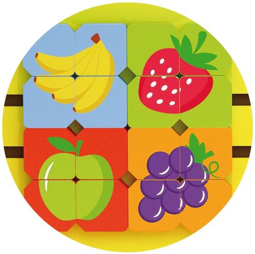 купить Головоломка Viga 50680 Busyboard (настенный) "Жираф с фруктами" в Кишинёве 