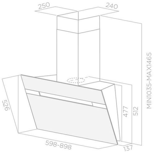 купить Вытяжка Elica STRIPE @ BL/A/90 в Кишинёве 