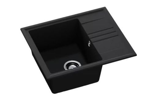 купить Мойка кухонная SanDonna Alina 590 (Negru Metalic) в Кишинёве 