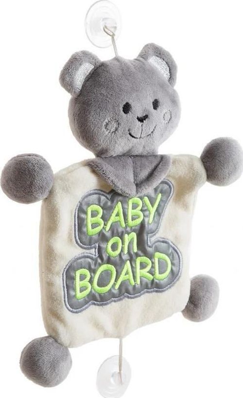 купить Аксессуар для автомобиля BabyJem 875 Jucarie de plus Baby On Board Gri в Кишинёве 