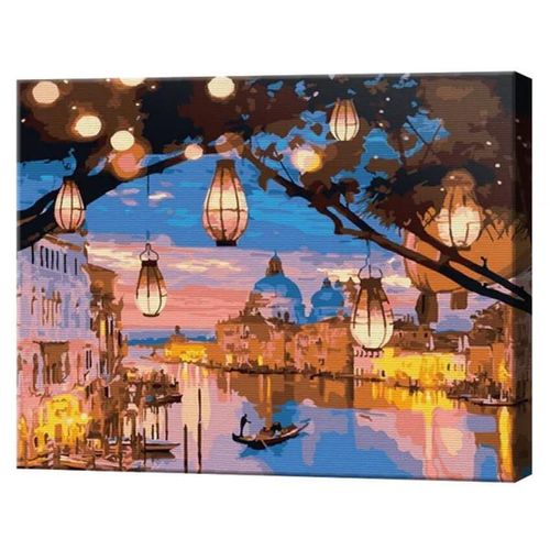 купить Картина по номерам Art Gallery EX8499 Lanternele Venetiei 30x40cm Eco в Кишинёве 