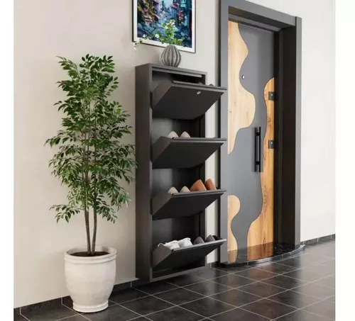 cumpără Raft pentru încălțăminte Trendy Locking 4 Piece Metal-Anthracite, 50x136x15cm în Chișinău 