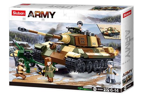 купить Конструктор Sluban B0980 Army (Battle of Budapest) The king tiger в Кишинёве 