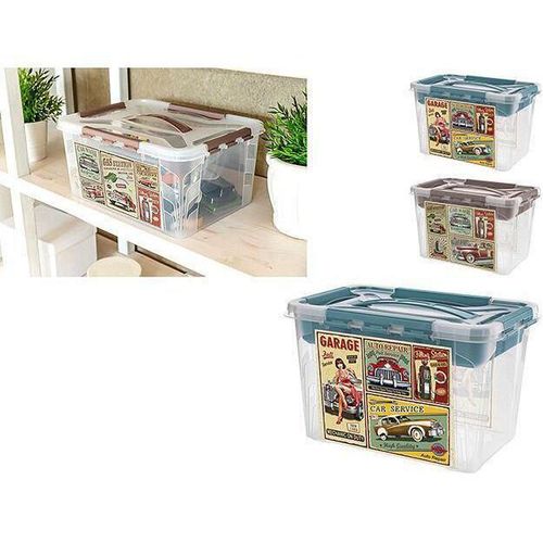 купить Короб для хранения Бытпласт 46221 Econova Grand box 29x19x18cm 6.6l, замки в Кишинёве 