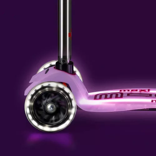 купить Самокат Micro MMD378 Maxi Deluxe Glow LED Plus Luminous Purple в Кишинёве 