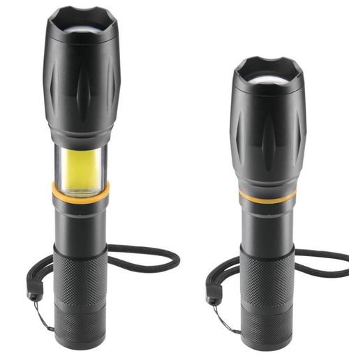 купить Фонарь Hama 228620 W200 LED Torch, Batteries, Zoom, COB, Aluminium, 3 Modes в Кишинёве 