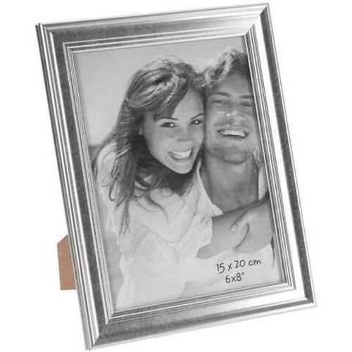 купить Фото-рамка Promstore 39011 Фоторамка пластиковая 15Х20cm под дерево, серебряная в Кишинёве 