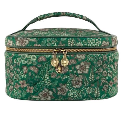 купить Несессер/косметичка Pip Studio 51.274.286 Cleo Beauty Case Quilted Daisy Dreams Green 26x16x16cm Green в Кишинёве 
