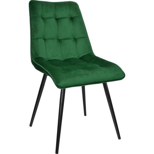 купить Стул Deco Capella Catifea Dark Green HLR57+Black-Legs в Кишинёве 