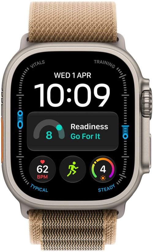cumpără Ceas inteligent Apple Watch Ultra 4 GPS Cellular 49mm Natural Titanium Case with Desert Alpine Loop S MJAE4 în Chișinău 